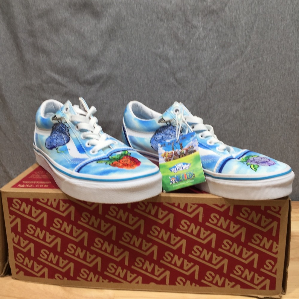 Vans Womens Sneakers One Piece Devil‎ Fruit Old Skool 6.5 Blue NEW